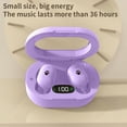thumbnail image 6 of Oggfader Wireless Earbuds Bluetooth 5.3 Wireless Headphones HIFI Sound Quality Small Exquisite And Senseless Wearing High Definition Call Bluetooth Headphones Purple, 6 of 8
