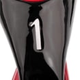 thumbnail image 3 of Paquete de 4 fundas para cabeza de palo de golf con forro grueso y cuello largo, color rojo negro rojo, 3 of 8