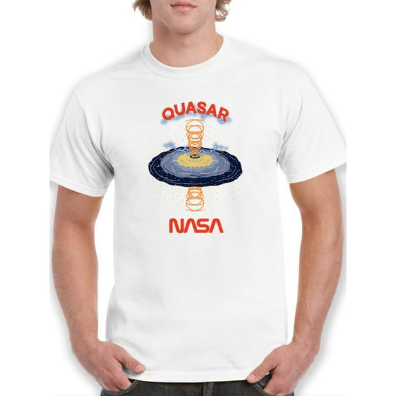 NASA Nasa Quasar Art T-Shirt Men -NASA Designs, Male 3X-Large