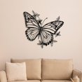 thumbnail image 1 of Decoración de pared con diseño de mariposas, estilo bohemio, para el hogar, 40 x 37,41 cm, ideal para vallas, salas de estar, fiestas y jardines., 1 of 9