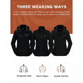 thumbnail image 5 of Venustas Women’s 3-in-1 Heated Jacket with Battery, Waterproof Jacket with Detachable Hood for Skiing, Hiking, S, 5 of 13