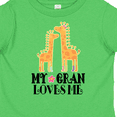 thumbnail image 4 of Inktastic My Gran Loves Me Giraffe Girls Toddler T-Shirt, 4 of 5