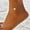 J, variant on Heart Initial Letter Layered Gold Anklet For Women Summer Jewelry Trendy Feminine Foot Chain
