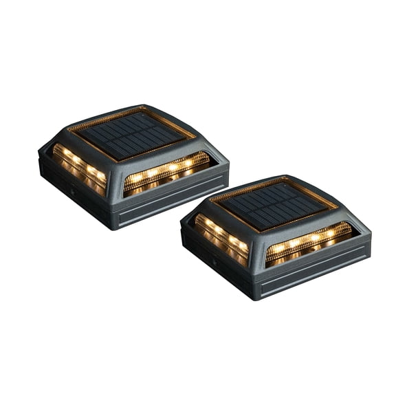 Classy Caps Muskoka Black Aluminum Solar Post/Path/Dock Light (2 Pack)