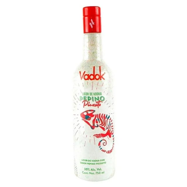Pack de 4 Licor de Vodka Vadok Pepino Picosito 750 ml