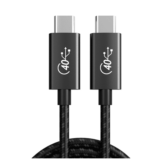 Cable Compatible with Thunderbolt 4 Cable 6.6ft, USB4 Cable, with 40Gbps Data Transfer, PD100W Charging, Nylon Braided USB C to USB C Cable, Single 8K or Dual 4K Display, for MacBook Pro/Air, Docking
