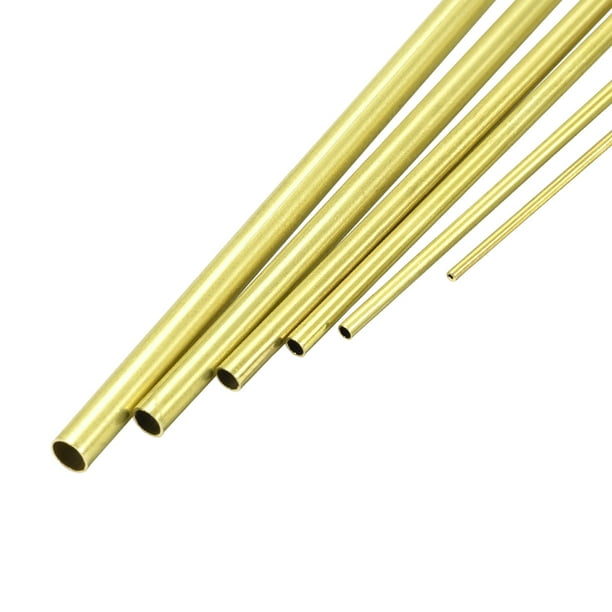 Brass Tube 1mm 1.5mm 2mm 2.5mm 3mm 3.5mm OD X 0.2mm Wall Thickness 300mm Length Seamless Round