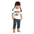 thumbnail image 4 of Retro NASA Worm Logo Space Shuttle Toddler Boy Girl T Shirt Infant Toddler Brisco Brands 6M, 4 of 6