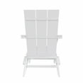 thumbnail image 3 of WestinTrends Ashore All-Weather Poly Lumber Adirondack Chairs, Foldable Modern Farmhouse Design, Outdoor Patio Seating, White, 3 of 11