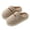 Khaki, variant on House Slippers for Women Cute Memory Foam Warm Plush Casual Soft Sole Slip on Shoes