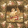 thumbnail image 1 of Ahgly Company Indoor Square Medallion Brown French Area Rugs, 4' Square, 1 of 4