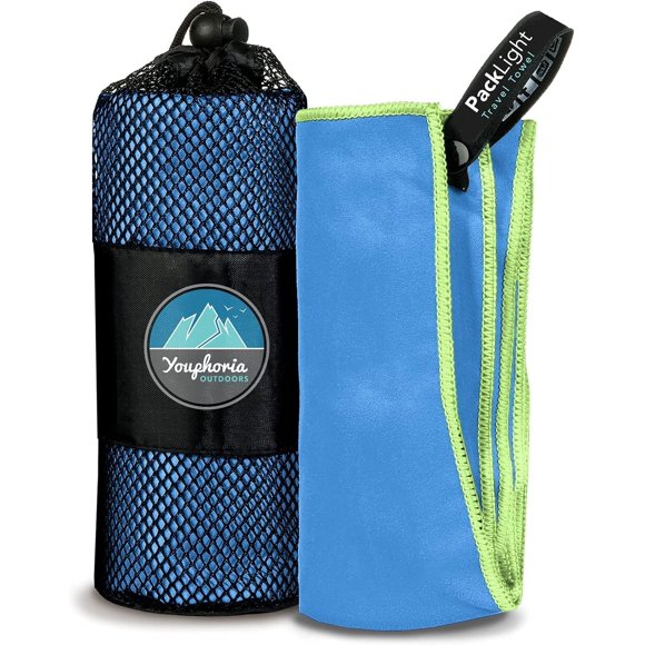 Toalla Youphoria Outdoors PackLight de secado rápido, 50 x 140 cm