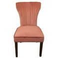 thumbnail image 5 of Logan 9-Piece Set with 8 Cleo Solid Wood Side Chairs in Blush with Brown Legs, 5 of 9