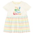 thumbnail image 3 of Inktastic My Oma and Papa Love Me Girls Baby Dress, 3 of 5