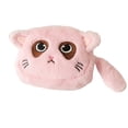 thumbnail image 1 of Monedero de gato con forma de animal, monedero para guardar monedas, auriculares y peluche, regalo para niños. Rosa, 1 of 8