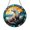 Acrylic 3.5 Inch, variant on Walrus Coastal Cliff Stained Glass Suncatcher – Decorative Window Hanging
