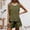 Army Green, variant on Women's Shorts Suit Set for Everyday Wear Sleeveless Knit Top and Classic Short Co-ord Ensemble without Pockets for Casual Spring Summer Light Blue M
