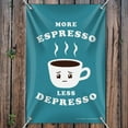 thumbnail image 3 of More Espresso Less Depresso Depression Coffee Funny Humor Home Business Office Sign, 3 of 4