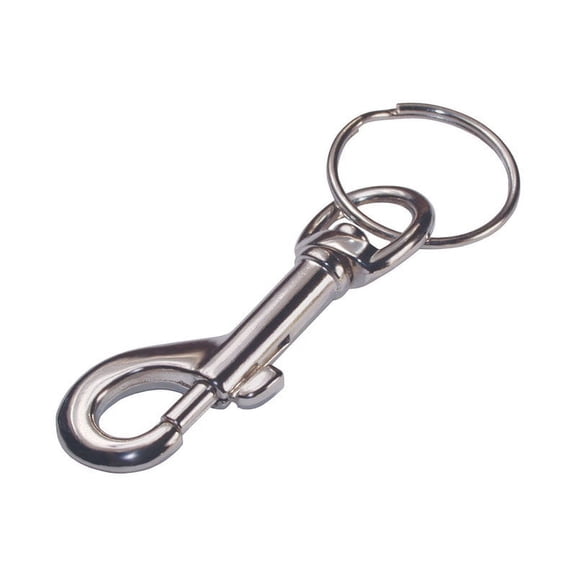 Hillman Nickel Belt Snap Key Ring