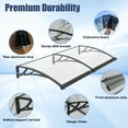 thumbnail image 6 of Window Door Awning Canopy with Large Sink, Polycarbonate Window Awnings Canopy UV Rain Cover Front Door Eaves Canopy Awnings For Patio Waterproof Window Awning, 6 of 8
