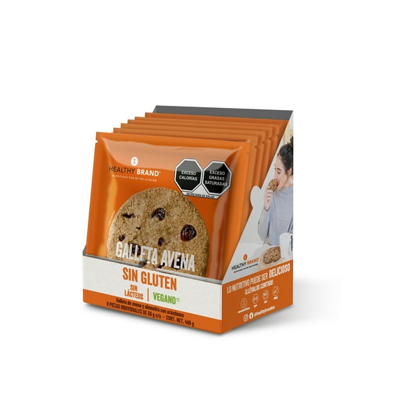GALLETA DE AVENA Y ARÁNDANO VEGANAS( DISPLAY CON 8 PZ 50G C/U)