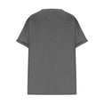 thumbnail image 6 of Womens Blouse V Neck Solid Color 3/4 Sleeve Oversized T Shirt Summer Tops for Women Dark, 6 of 6