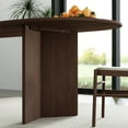thumbnail image 7 of Brix 79"x33.5" Soild Wood Dining Table Oval Kitchen Table, Walnut, 7 of 7