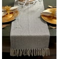 thumbnail image 2 of Gray Handloom Chevron Table Runner 15x108, 2 of 3
