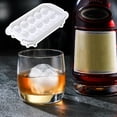 thumbnail image 1 of Molde para bolas de hielo esféricas de congelación rápida con tapa hermética – Molde para esferas de hielo de fusión lenta para whisky, cócteles y bebidas – Bandeja para cubitos de hielo a prue, 1 of 6