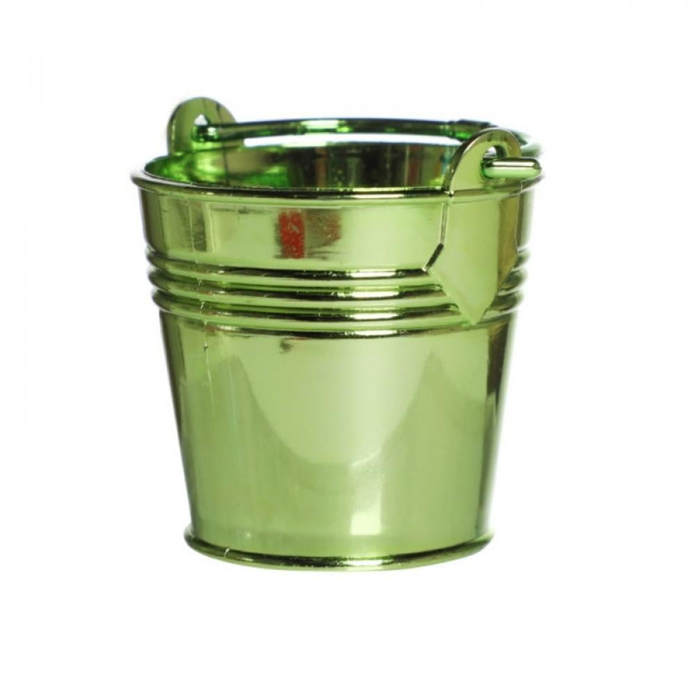Clearance!Mini Metal Buckets Small Plants Pots Plastic Bucket Pots