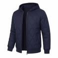thumbnail image 7 of Mens Winter Jackets Zip Up Hooded Jackets Casual Jacket Men Coat Navy S, 7 of 7