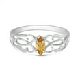 thumbnail image 6 of 14k White Gold Marquise Citrine filigree Ring, 6 of 6
