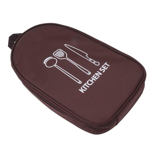 Camping Travel Cookware Bag, Foldable Convenient to Carry Camping Kitchen Utensil Bag Dishwasher Safe Washs Easily Cooking Utensils Storage Bag for Travel