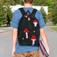 thumbnail image 4 of Lukts Amanita Mushroom Pattern 15 Inch Student Backpack, Waterproof Laptop Backpack with Adjustable Shoulder Straps, Lightweight Travel, Campus Backpack, Unisex, 4 of 6