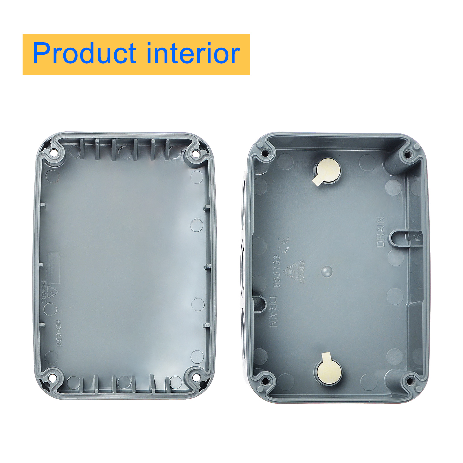 4 Packs IP66 Waterproof Enclosure Cable Case Power Junction Box 125 × 86 × 62mm