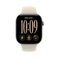thumbnail image 3 of Apple Watch Series 12 GPS + Cellular 46mm Light Gold Aluminum Case with Sand Sport Band - S/M, 3 of 11