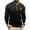 AH08_Black, variant on Resicozy Men's Long Sleeve Henley Shirts Big and Tall Button V-Neck T-Shirts Classic Causal Solid Color Tops with Pockets Khaki M
