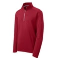 thumbnail image 5 of Sport-Tek Sport Wick Textured 1/4 Zip Pullover-3XL (Deep Red), 5 of 6