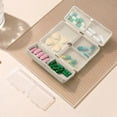 thumbnail image 2 of PRETXORVE Airtight Vitamin Organizer Large Vitamin Dispenser Supplement Organizer 7 Compartments for Week's Worth of Needs for Outdoor Traveling, 2 of 6