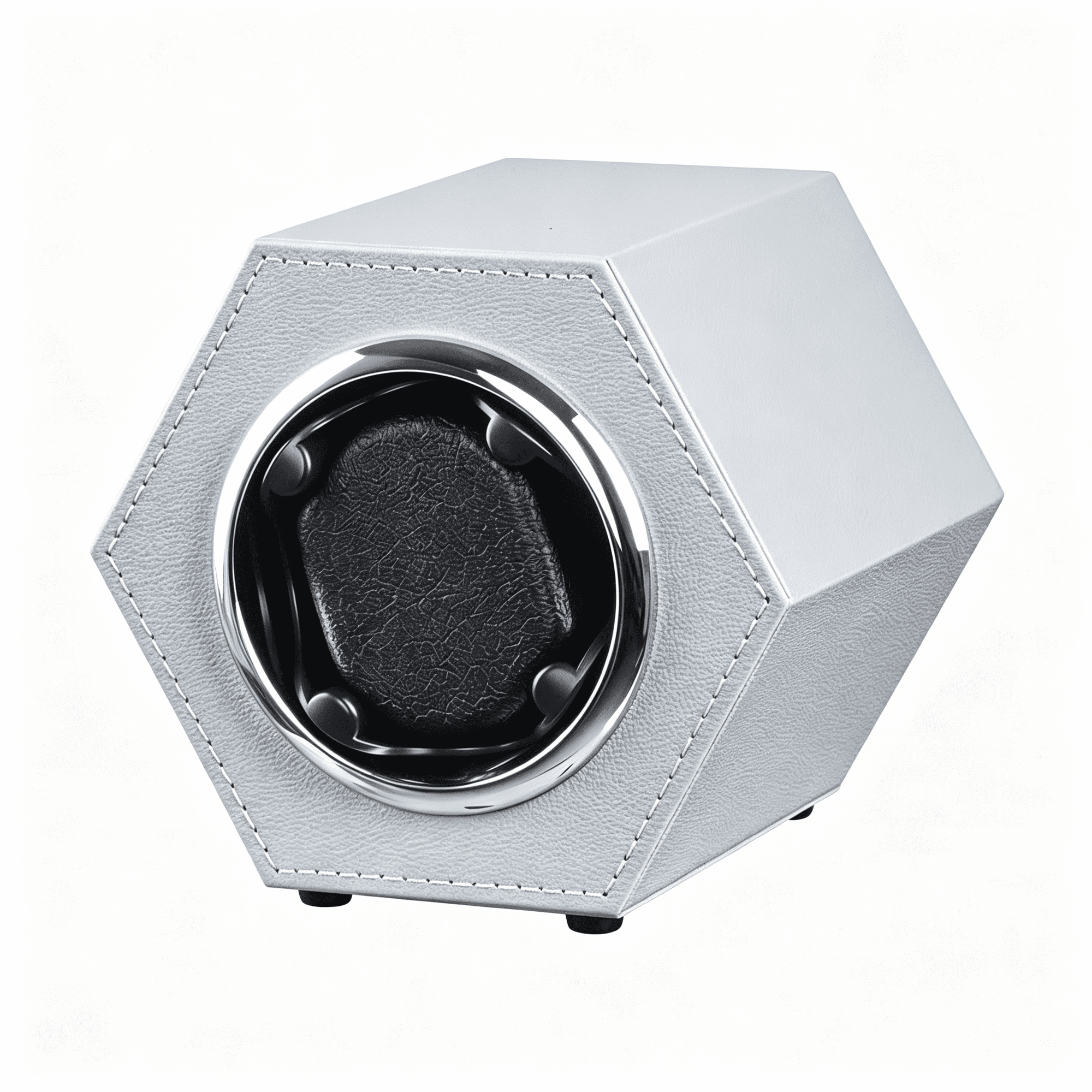 DESIGNICE Automatic Single Watch Winder with Quiet Japanese Motor,Premium Leather Exterior and Soft Flexible Watch Pillows for Men'S and Women'S Watches,Reliable Automatic Watch Winder