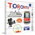 thumbnail image 2 of Marmont Hill "Toronto Motif" by Molly Rosner Painting Print on White Wood, 2 of 7