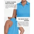 thumbnail image 7 of YIRUIYA Women Plus Size Sleeveless Racerback Golf Polo Shirts Lapel Collar Athletic Tank Tops, 7 of 7