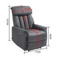 thumbnail image 3 of Sillón Reclinable Manual EKE Life Home con Reposapiés Elevable – Confort para Sala y Descanso, 3 of 7