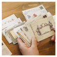 thumbnail image 3 of 60 sobres pequeños y lindos de papel kraft retro, mini sobres de estilo occidental, almacenamiento exquisito para tarjetas de membresía (sin incluir papelería y otros productos), 3 of 5