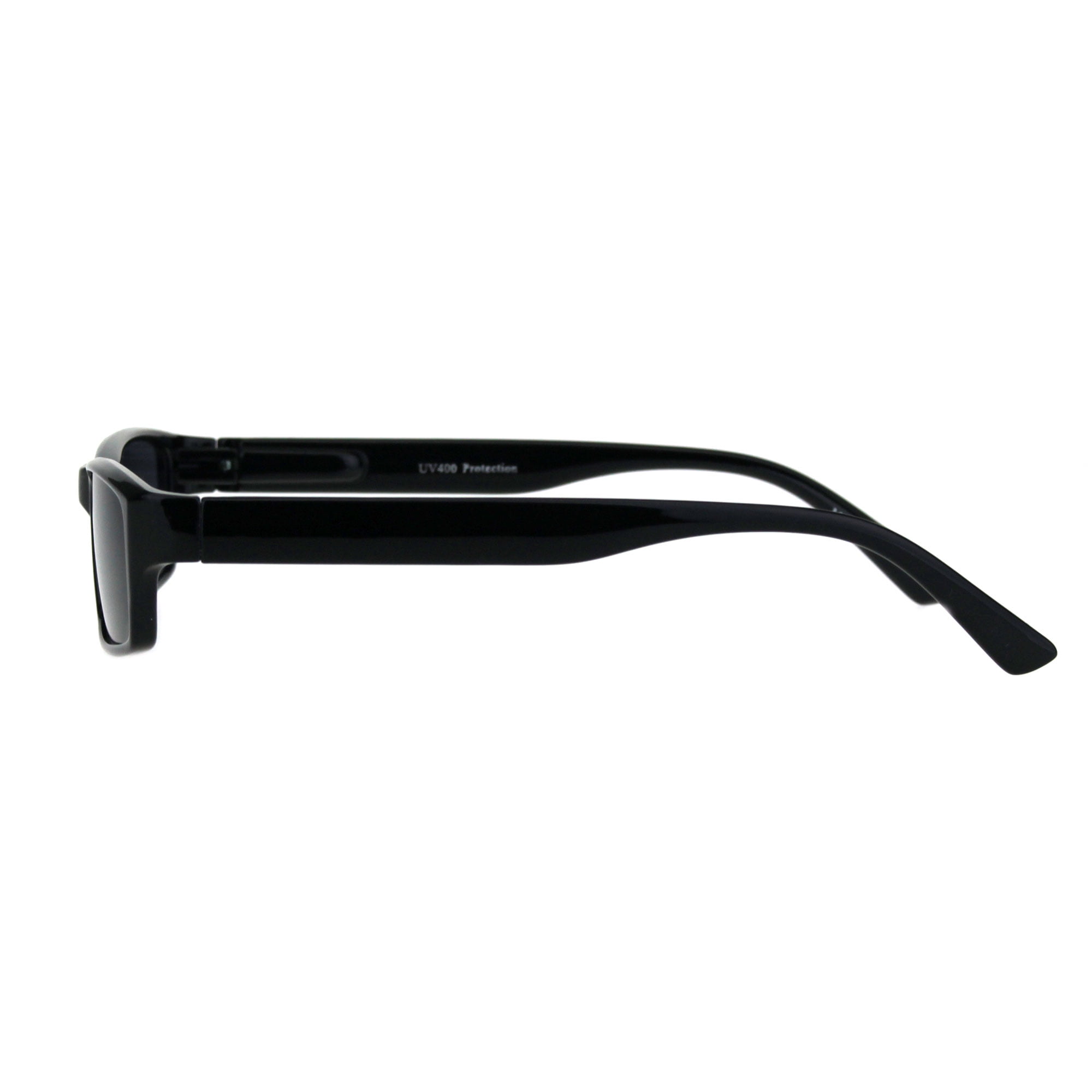 SA106 Mens Hippie Pimp Narrow Rectangular Black Frame