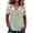 Green, variant on hlysgo Women's Lace V-Neck T-Shirts Short Sleeve Loose Fitting Tunic Basic Tops Summer Lightweight Shirts Black,M