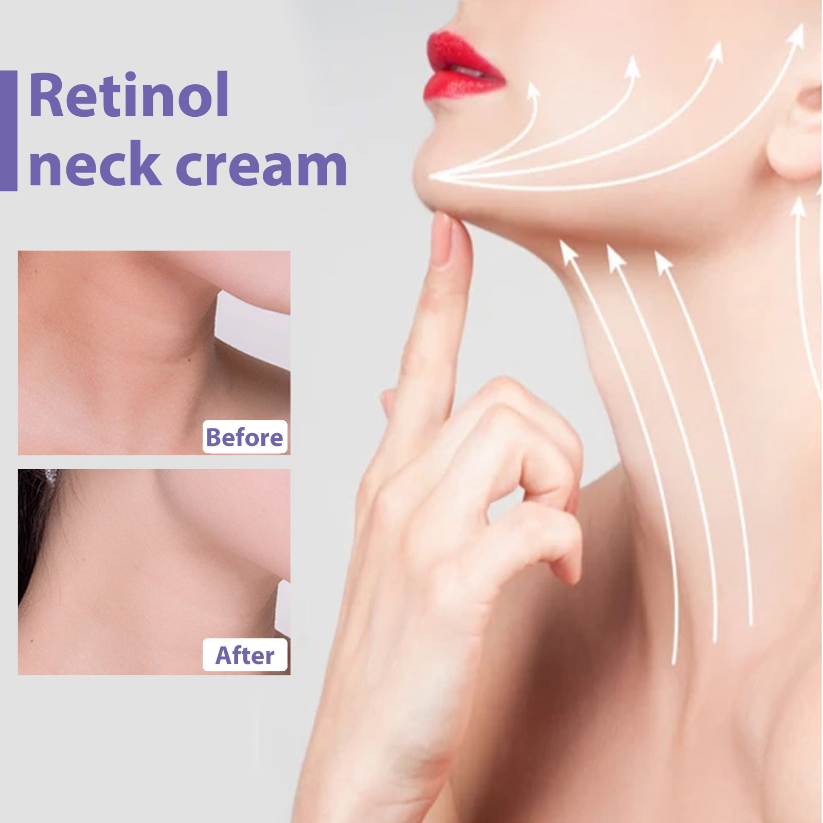 Alvantor Retinol Neck Cream for Firming and Fine Line Reduction, Anti-Aging Moisturizer 1.41oz