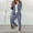 Sky Blue, variant on Joau Blazer Sets Women 2 Piece Outifits Open Front Lapel Blazer Jackets and Drawstring Slim Fit Pants Elegant Business Casual Office Suit Set