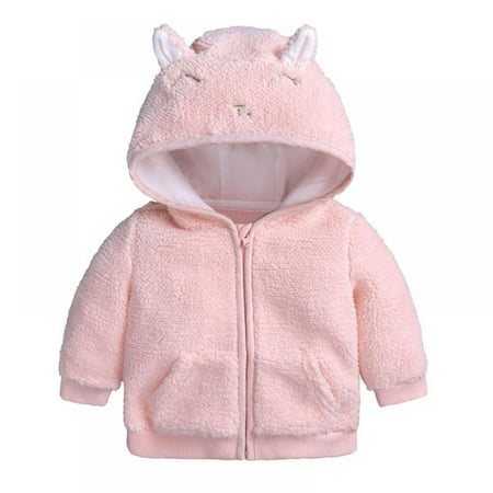 

Toddler Warm Coat Fall Winter Clothes Baby Boys Girls Hoodie Jacket Infants Zipper Cotton Padded Outerwear Kid Fleece Snowsuit