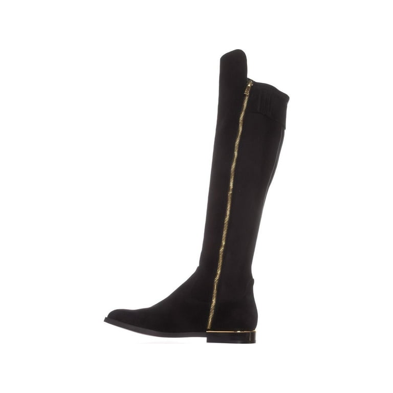 Womens Calvin Klein Priya Wide Calf Knee High Boots Black